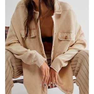 NWOT size Small Free People One Scout jacket in sand